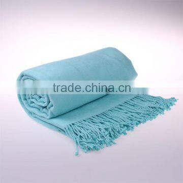 Hot Sale Super Soft 100% Organic Bamboo Fleece Throw Scarf