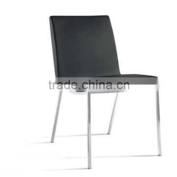 2013 new leather chrome Dining Chair