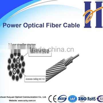 Composite overhead ground wire with optical fiber (OPGW) 12, 24 and 48 core fiber optic cable