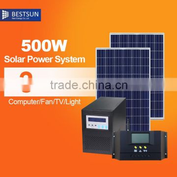 500wPortable Solar Power System for Small Homes, Solar System, Solar Energy System