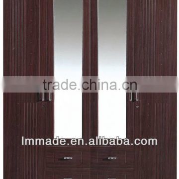 Hot sale bedroom closet wood wardrobe cabinets 204806