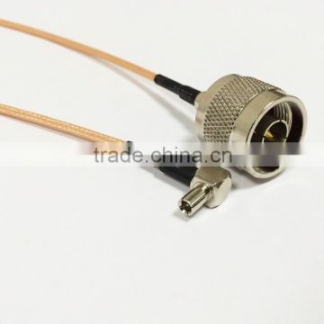 Wholesale adapter Pigtail Cable N Male Connector to ts9 male right angle Connector RG316 50-1.5 coaxial silver Cable