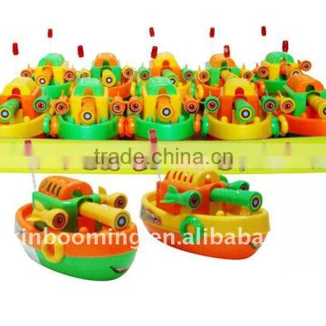 Candy toy,Pull line boat promotion gift with candy