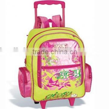 water dots trolley bag with hander for kids for girl