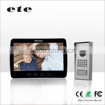 Smart home audio interphone system 10 inch TFT-LCD 500tvline door bell parts video door bell