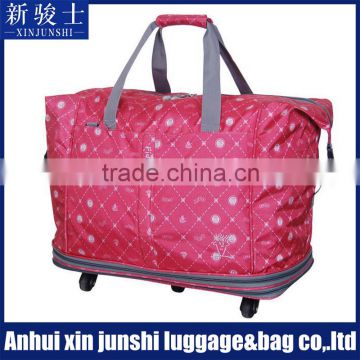 custom fancy design trolley luggage travel trolley luggage bag