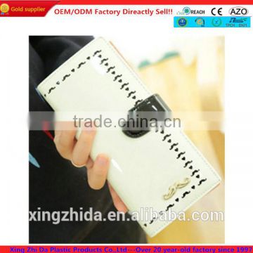 2014 sweet pu wallets with white color wholesale