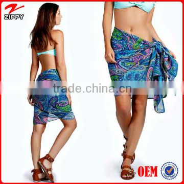 2016 Wholesale beautiful print chiffon batik sarong women sarong                        
                                                Quality Choice