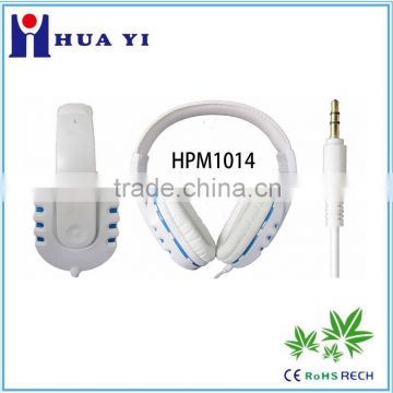 2015 practical 3.5mm hot sale HPM1014 stereo headphones headset wholesale