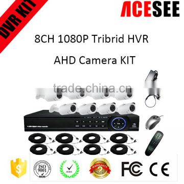 Manufacturer wholesale ACESEE 8ch 1080p ahd cctv camera dvr kit