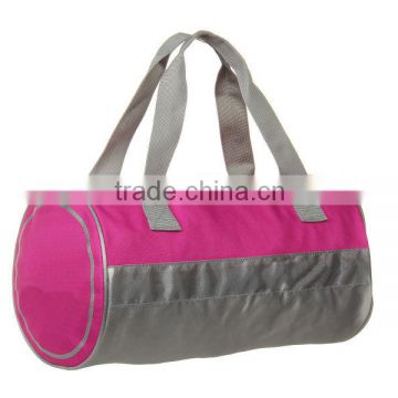 cheap polyester pink girl/lady sport bags