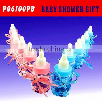 2016 best-selling plastic nursing bottle of baby product with bowknot Baby Shower Gift for baby party