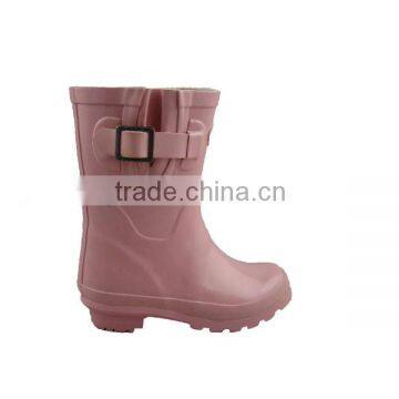 Pink children rubber rain boots