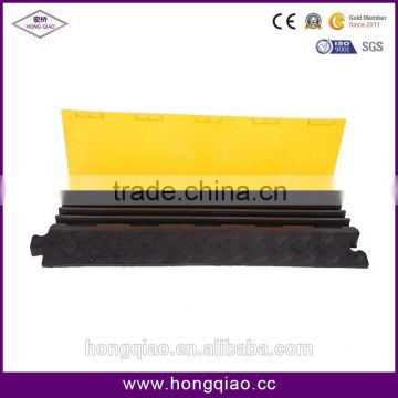 Alibaba Black & Yellow PU Plastic Fixable 3 Channels Cable Protection