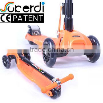 2014 best seller 4 wheels foldable kids scooter kick n go scooter