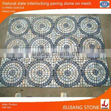 natural slate cheap patio garden round paver stone for sale