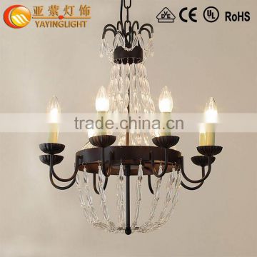 European candle chandeliers,simple European luxury living room bedroom lamp creative restaurant chandeliers