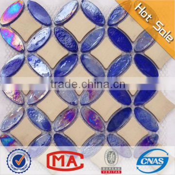LYY Moroccan sale tile ceramic crystal mosaic designs for bathroom
