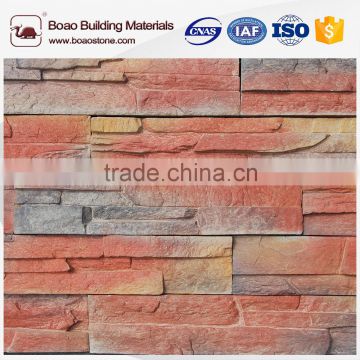 Rustic interlocking artificial ledge stone for exterior and interior wall decoration