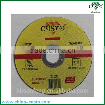 125x1.2x22mm China T41Cut-off wheels With ISO 9001 and MPA EN12413 and Good qualitiy lower price