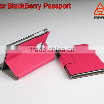 Top quality colorful PU leather case cover for Blackberry passport