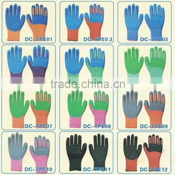 gloves work safety NEW PRODUCT TPE gloves palm fit gloves