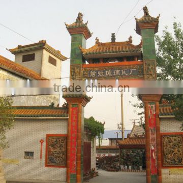 Building materials manufacturer Chinese architecture roof tiles glazed