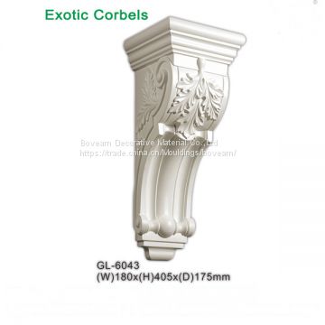 GL-6043 gypsum-like corbel polyurethane decorative bracket