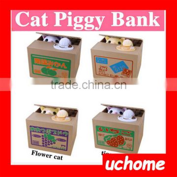 UCHOME 2017 factory wholse piggy bank/promotional cat money bank cheap piggy bank