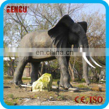 Theme park high quality lifesize elephant statues