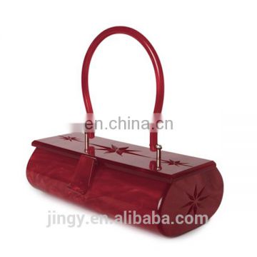 acrylic high class beautiful fashion handbags for elegant lady