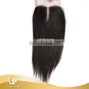 Top quality Cheap Center Parting Lace Closure silky straight