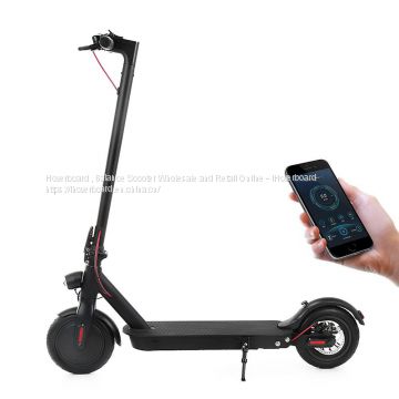 iSinwheel - E9D 8.5 inch Pneumatic Tire Scooter 25km/h Intelligent Electric Folding Scooter with Lights - Black