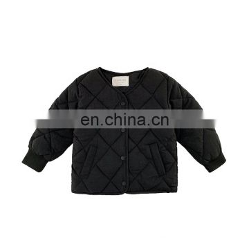 3206 1-8years children boutique baby clothing outdoor wadded jacket