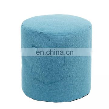 Customized factory supply wholesale unique shape soft fabric indoor giant bean bag ottoman