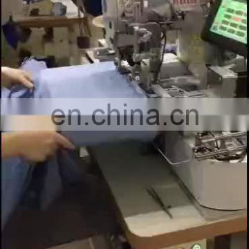 automatic T-shirt Polo shirts bottom hemming cover stitch sewing machine