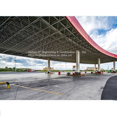 Xuzhou LF space frame metal roof of gas station
