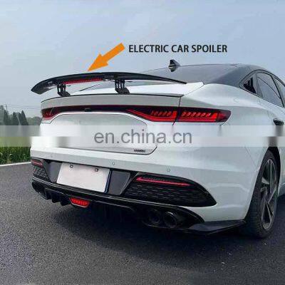 High Quality Intelligent Spoiler Carbon Fiber ABS Car Rear Trunk Tail Boot Spoiler Wing For Nissan Tiida 2010-2022