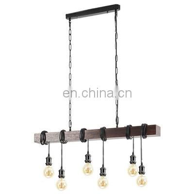 Western Hanging Industrial 6-Light Rustic Nostalgic Classic Ceiling Lamp Pendant Lamp For Living Room