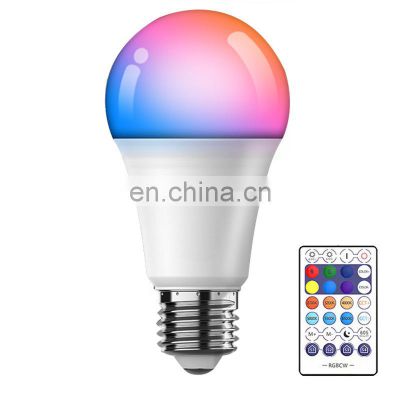 A60 E27 E26 B22 9W 10W WIFI Led Bulb Lamp Work With Alexa Google Home Smart Led Light