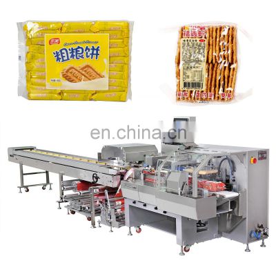 Ruipuhua Automatic Horizontal biscuits/energy bars/cake/rice cracker multipack pillow pack packaging machinery