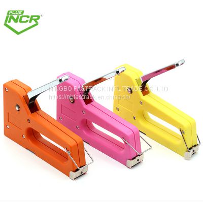 Economy Style Plastic Stapler Manual nb-fastrack Staple Gun with Metal Handle for Decoration Upholstery