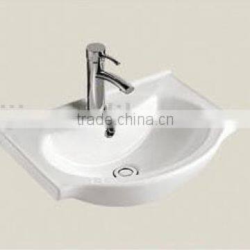 Ceramic bathroom cabinet basin (BSJ-C911-55)