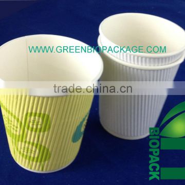 A Disposable PLA paper cup with pla coating-10oz