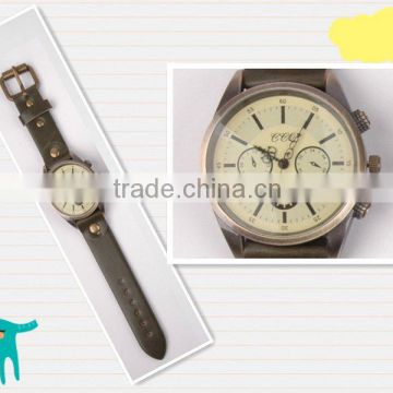 Office ladies leather wirst watches