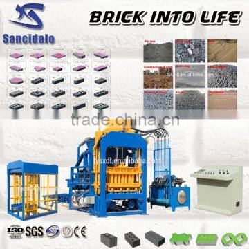 simple automatic brick machine fly ash brick making machines QMY4-15 fly ash brick making machine in india price