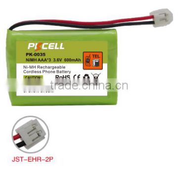3.6V Ni-mh Battery Pack 3*AAA 600mAh Rechargeable Cordless Phone Battery for CPH-488D
