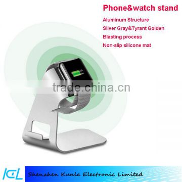 2015 laptop mobilephone and watch holder aluminum stand for samsung s6+, Htc butterfly s, xiaomi 5