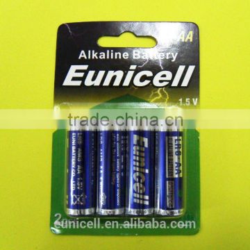 Round cell LR6 1.5V Alkaline dry battery AA AM3 LR6/Eunicell