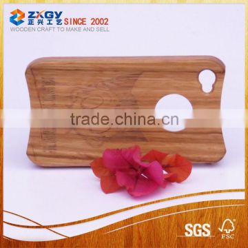 Wooden Case Carving Natural Bamboo Back Cover
